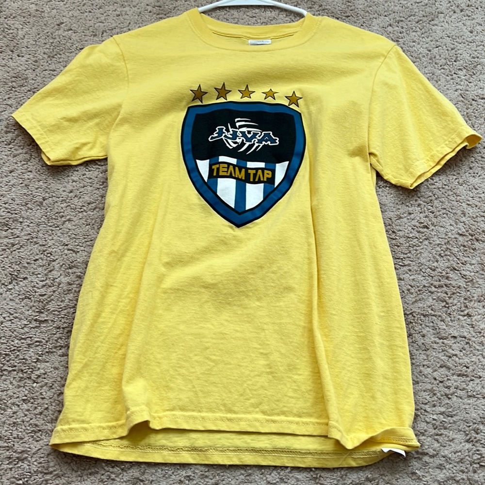 Yellow JJVA Team Tap Program Shirt